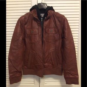 CHARLES AND A HALF Vegan Leather Jacket